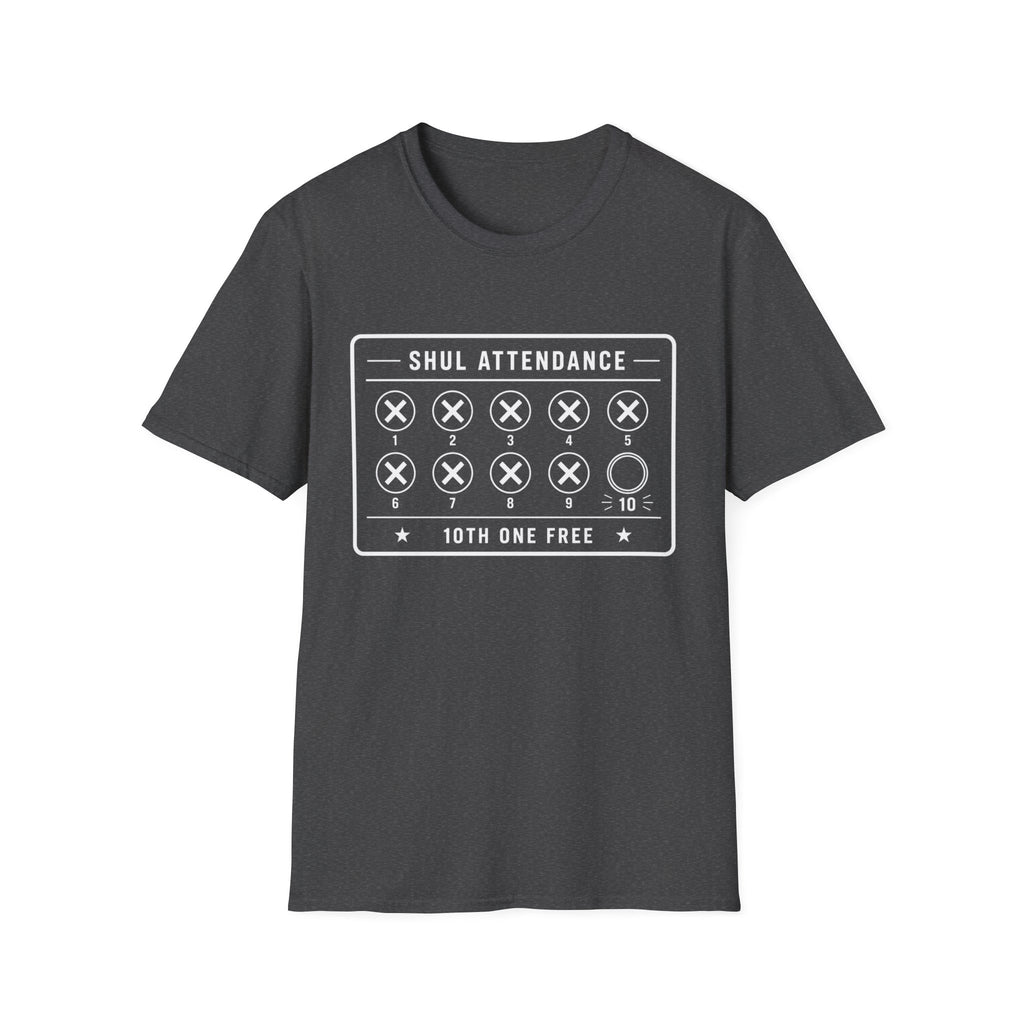 Shul Attendance Punch Card T-Shirt