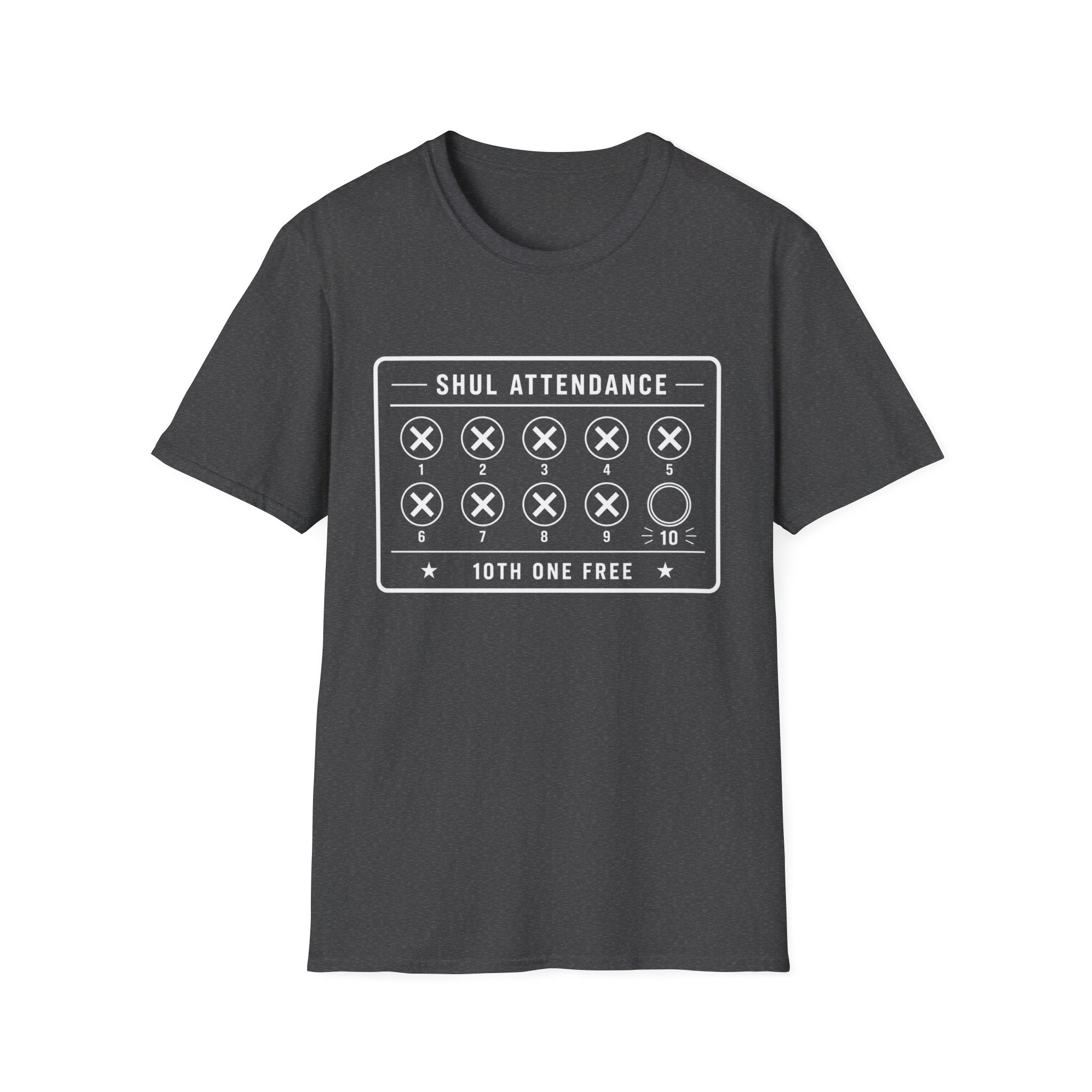 Shul Attendance Punch Card T-Shirt