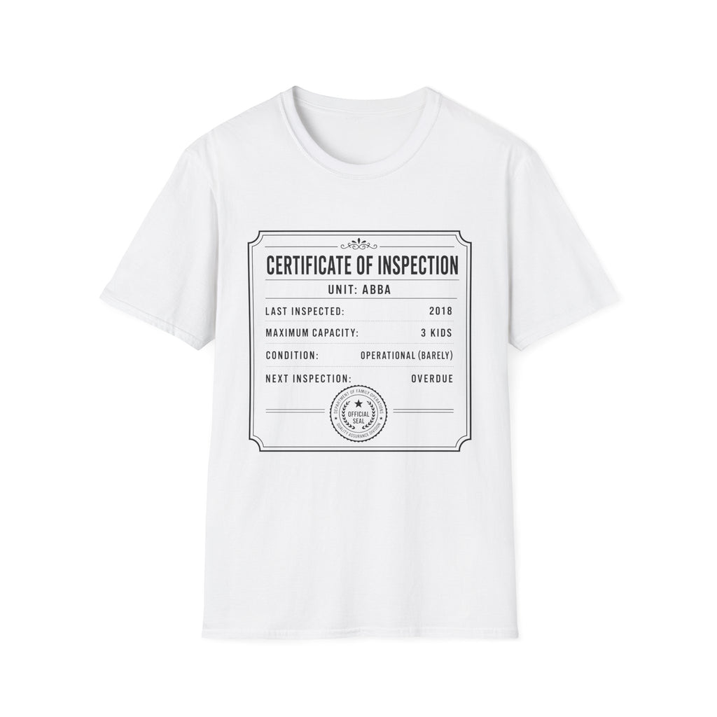Abba Inspection Certificate T-Shirt