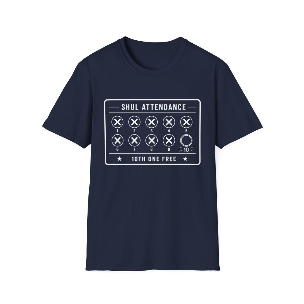 Shul Attendance Punch Card T-Shirt