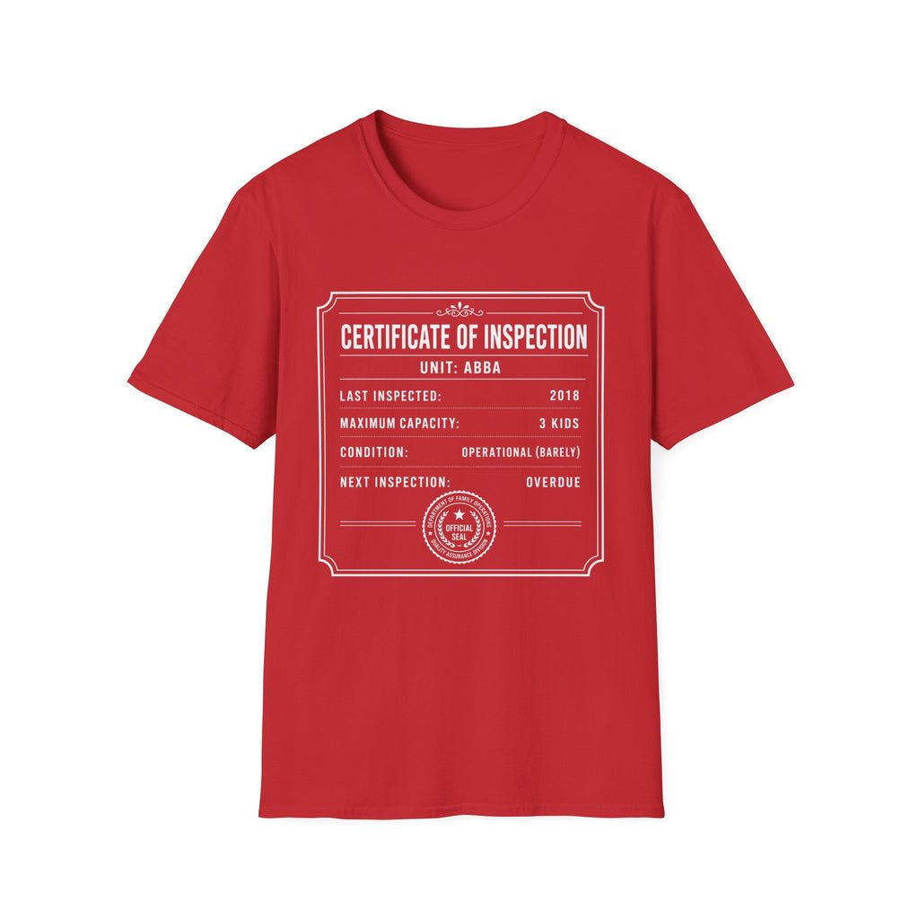Abba Inspection Certificate T-Shirt