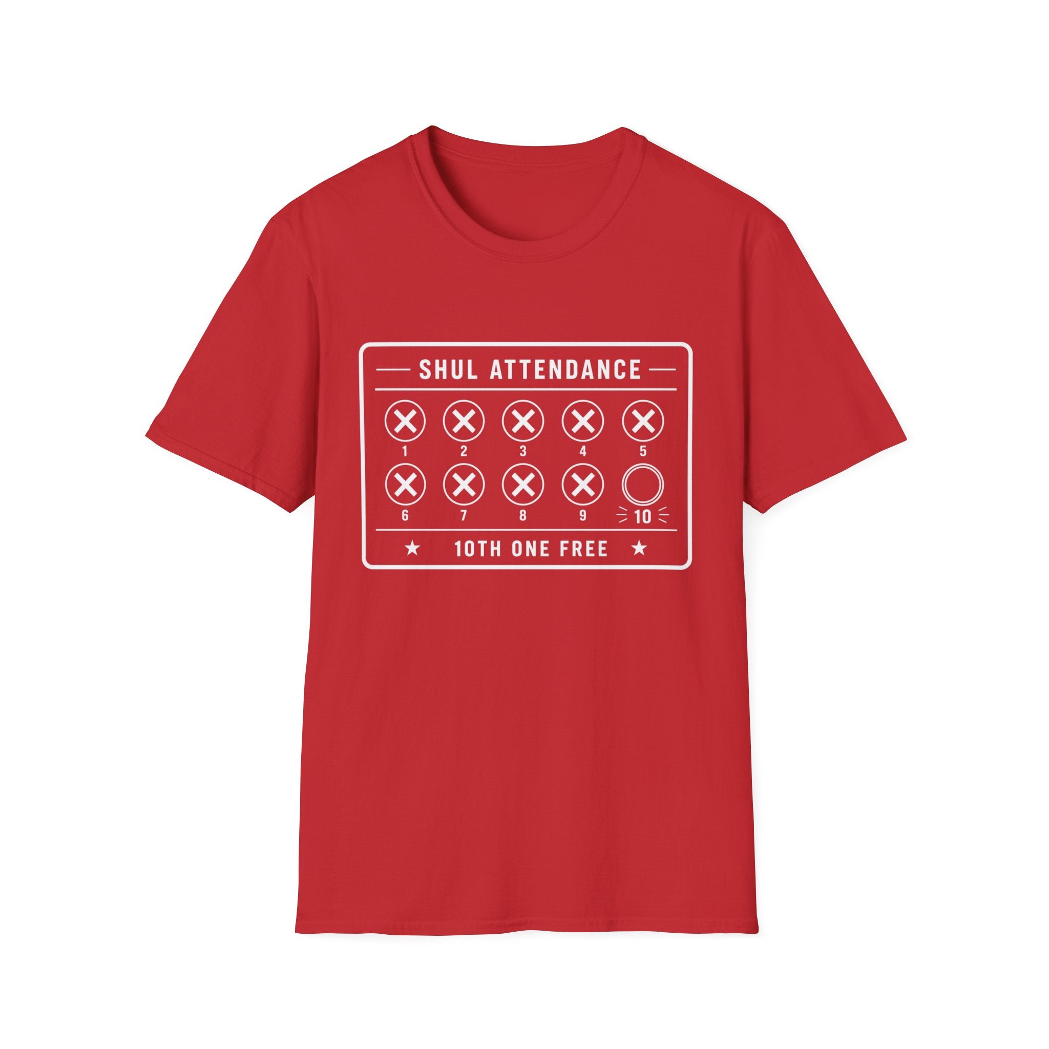 Shul Attendance Punch Card T-Shirt
